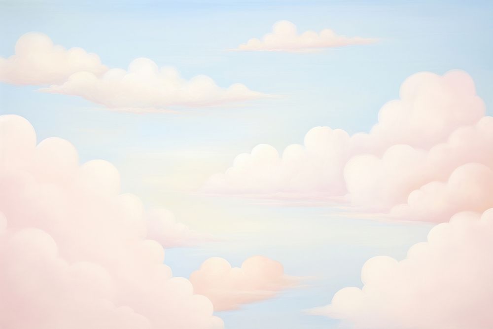 Painting of clouds backgrounds outdoors nature.