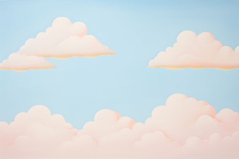 Painting of clouds backgrounds outdoors nature.