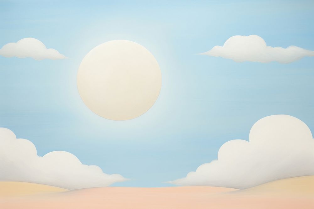 Painting of moon backgrounds outdoors nature.