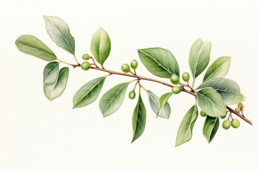 Mistletoe plant leaf tree.