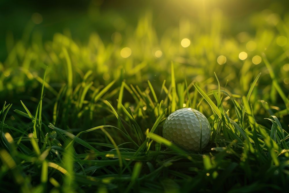 Golf ball grass outdoors nature.