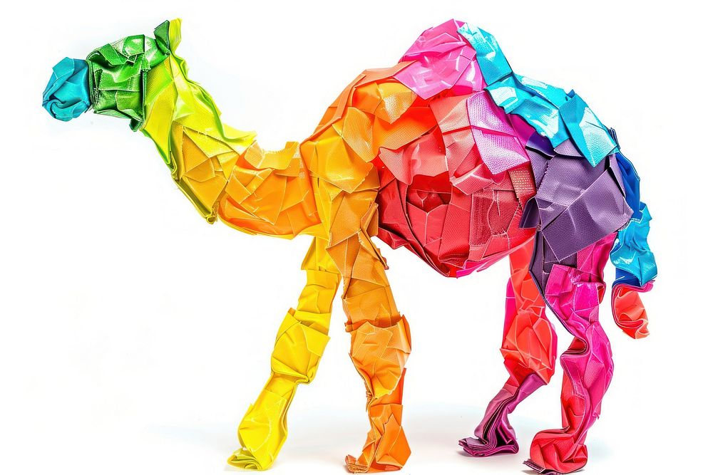Camel origami camel art.