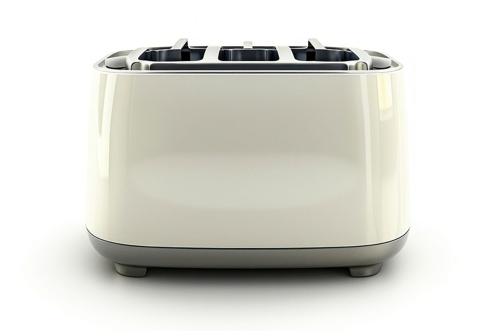 Toaster white background technology appliance.