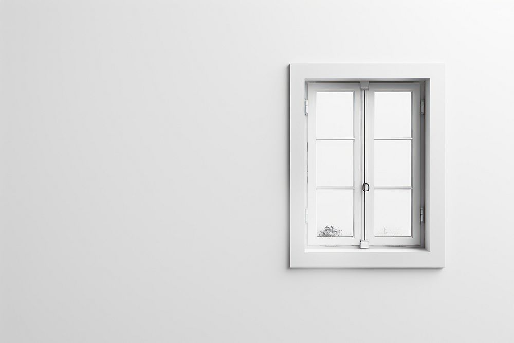 White window architecture transparent monochrome.