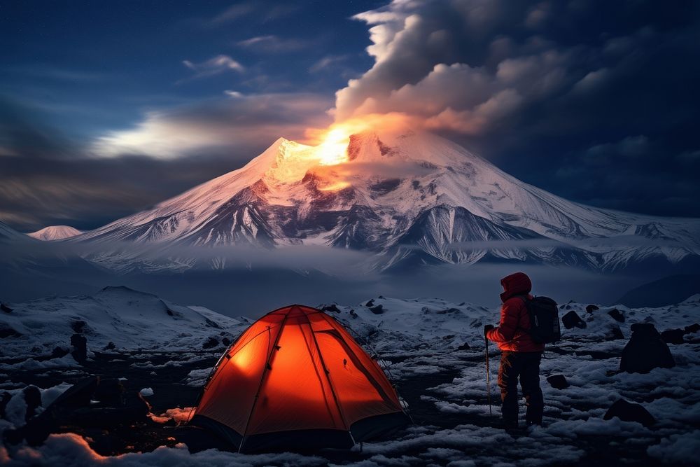 Camping camping mountain outdoors.