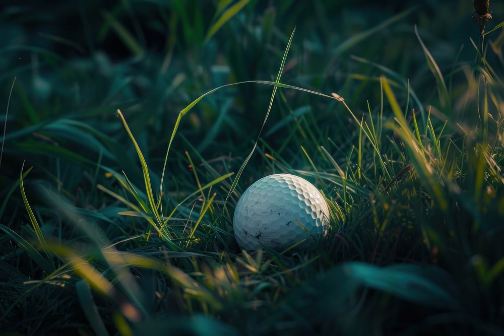 Golf ball outdoors nature sports.
