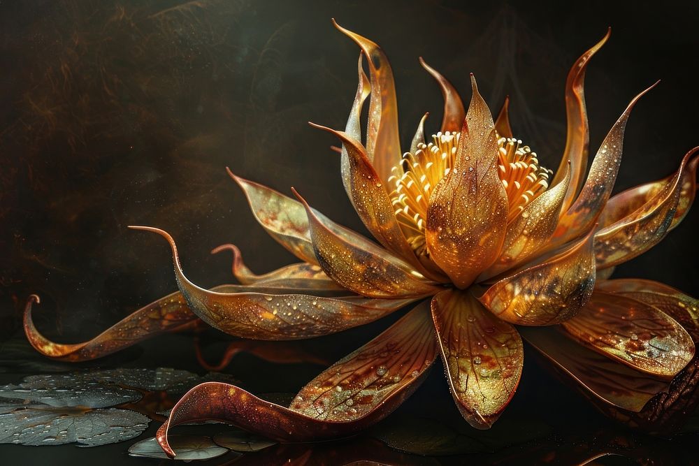 Photo of Lotus flower plant invertebrate.