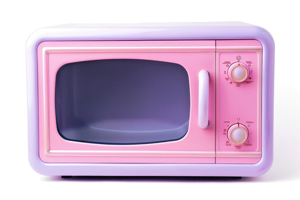 Microwave microwave purple oven.