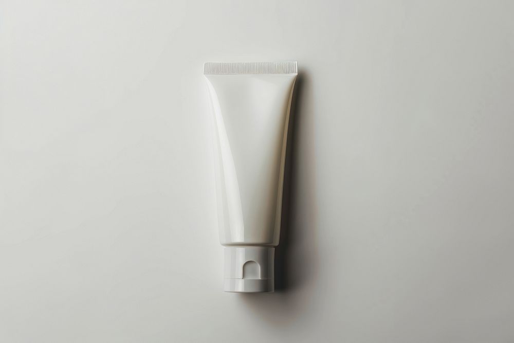 Moisturizer tube white background toothpaste cosmetics.