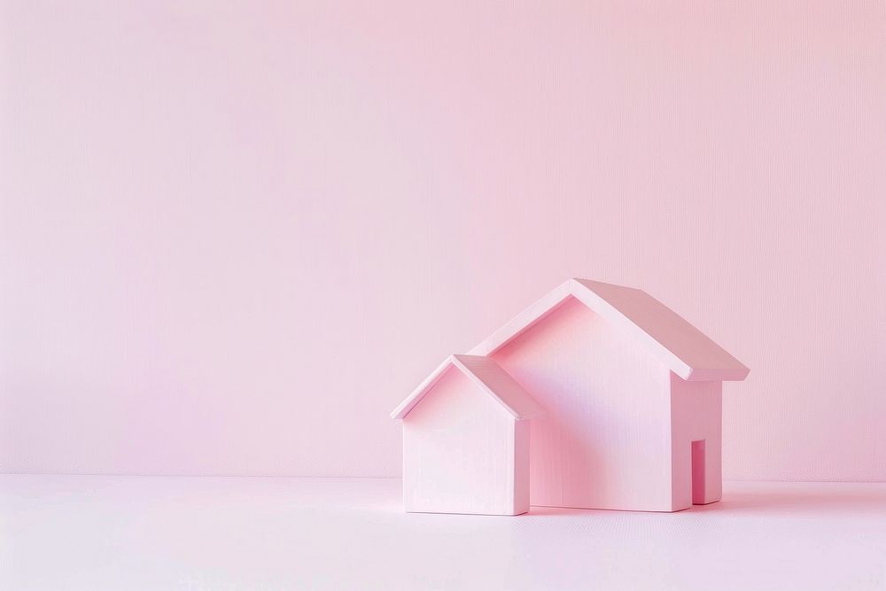 New home pink architecture investment.