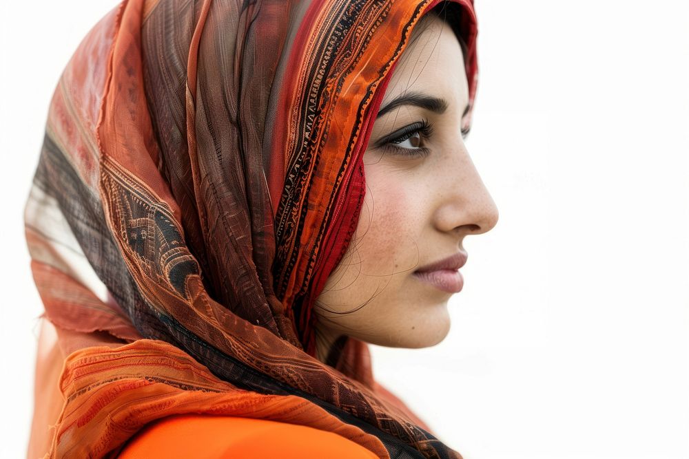 Palestine woman portrait scarf adult.