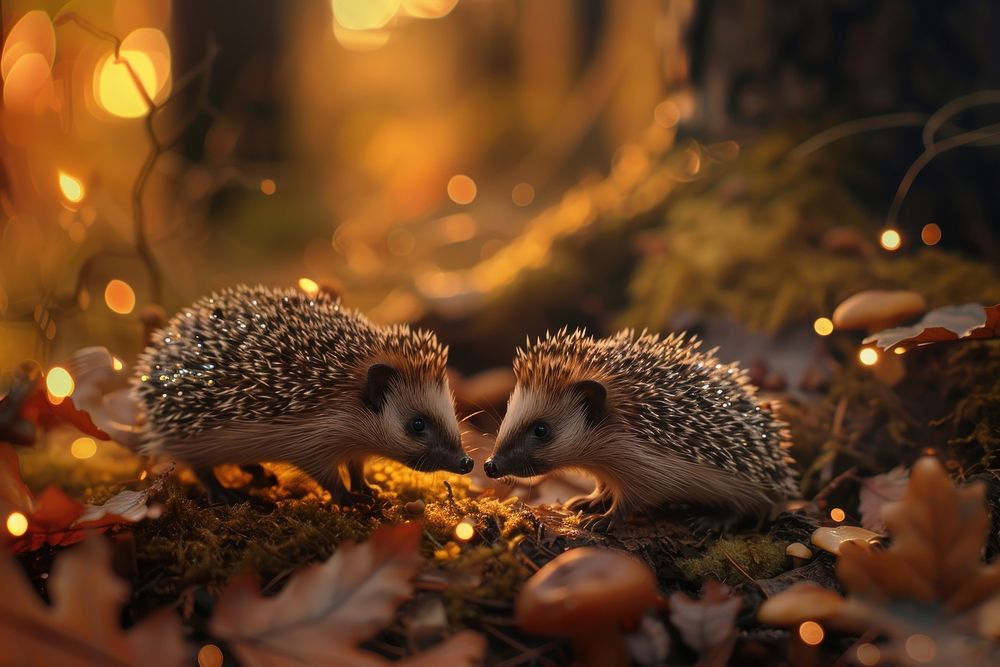 Hedgehogs animal mammal erinaceidae.