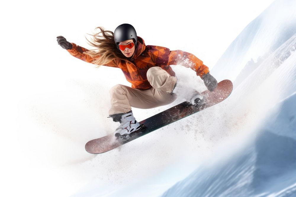 Snowboarder snow snowboarding recreation.