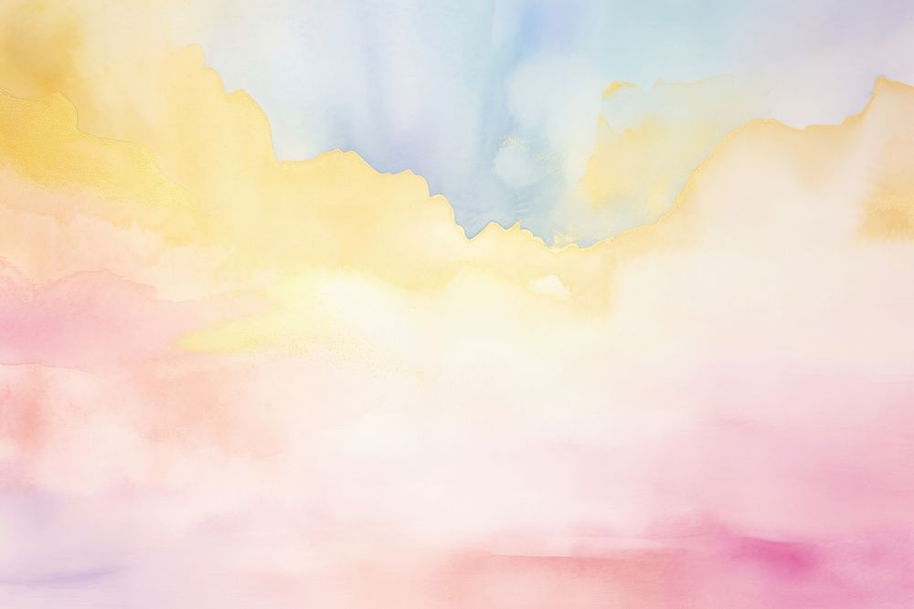 Rainbow watercolor painting backgrounds nature.