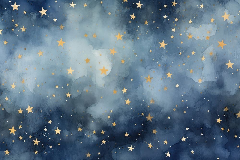 Star watercolor backgrounds constellation illuminated.
