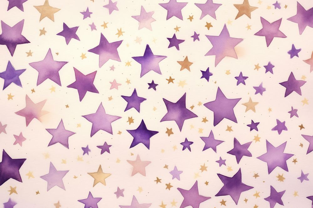 Star watercolor backgrounds violet repetition.