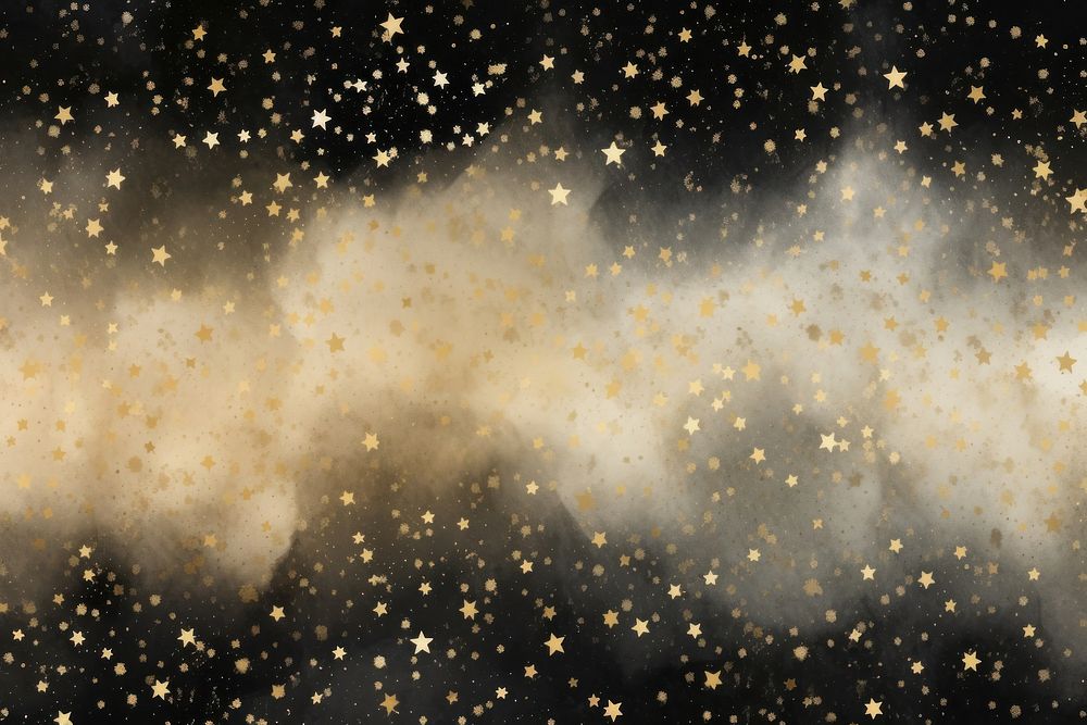 Stars watercolor backgrounds night gold.