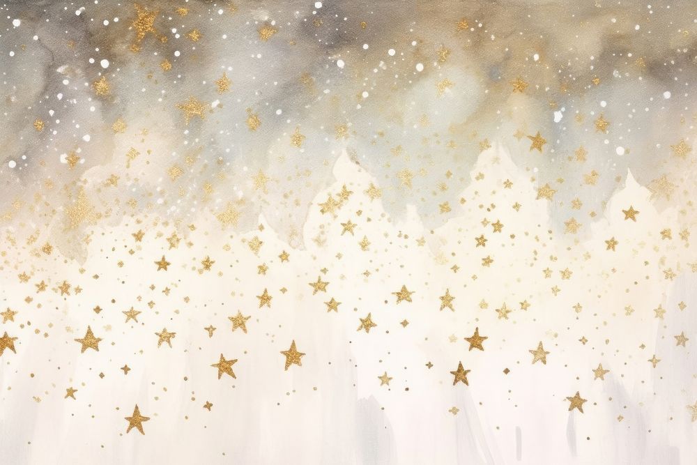 Stars watercolor backgrounds white gold.