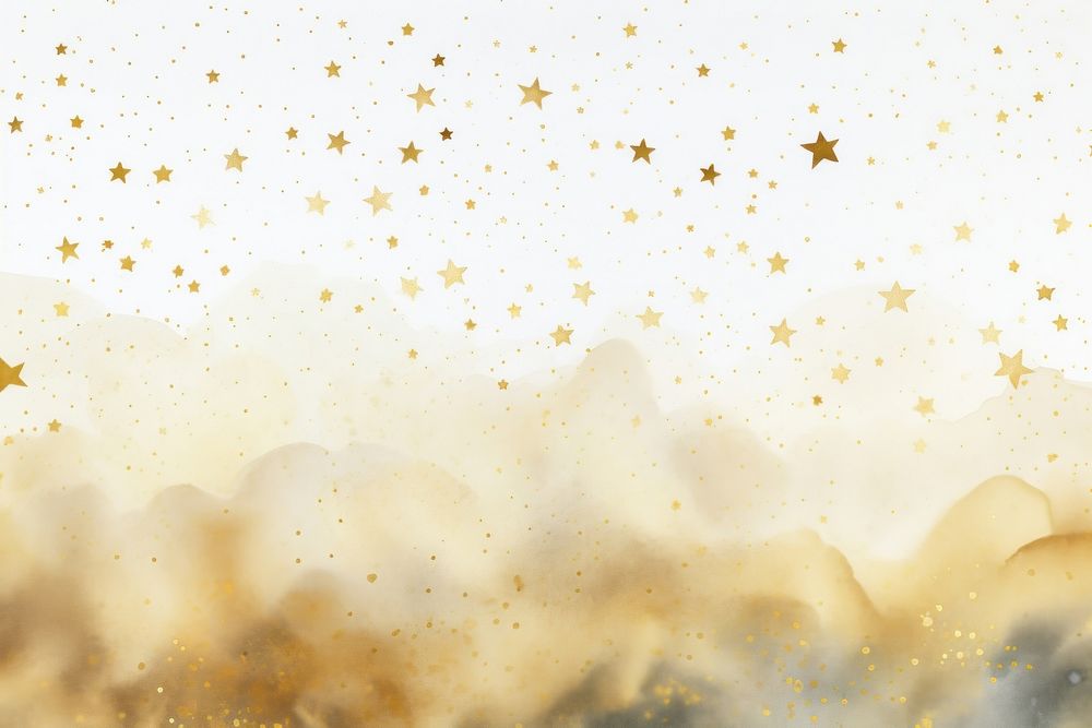 Stars watercolor backgrounds outdoors gold.