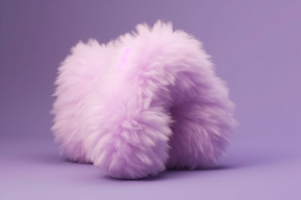 Purple mammal pillow fur.