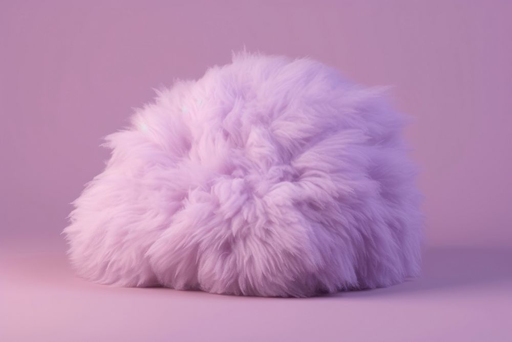 Purple mammal pillow furniture.