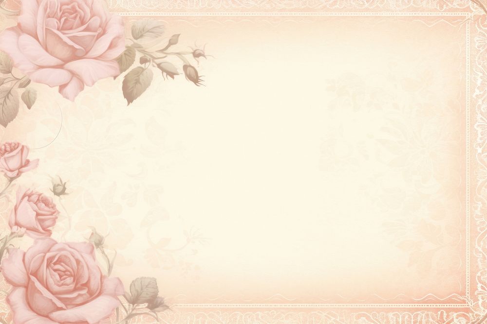 Vintage frame of rose backgrounds pattern flower.