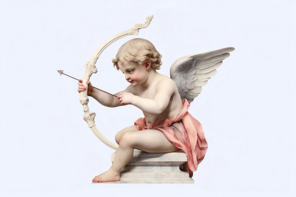 Cupid statue representation creativity sculpture.