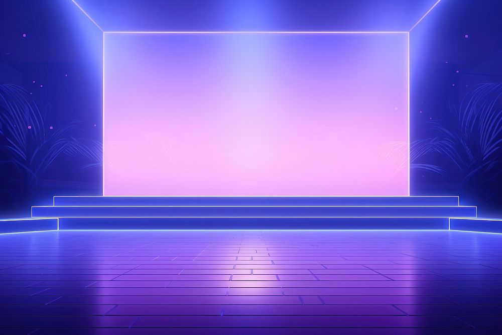 PNG Empty stage purple lighting blue.