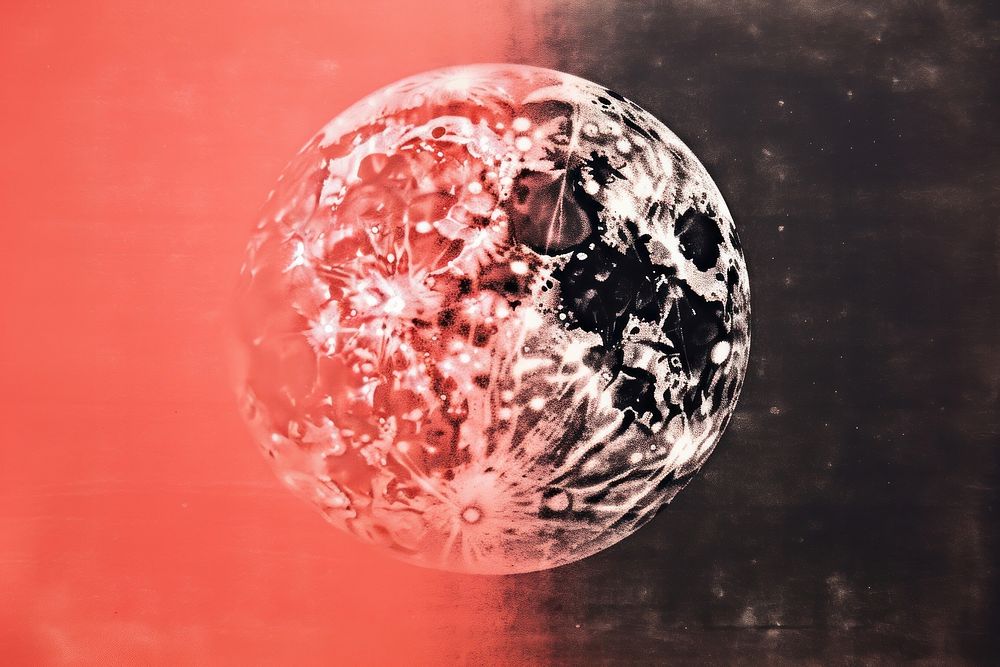 Moon sphere planet space.