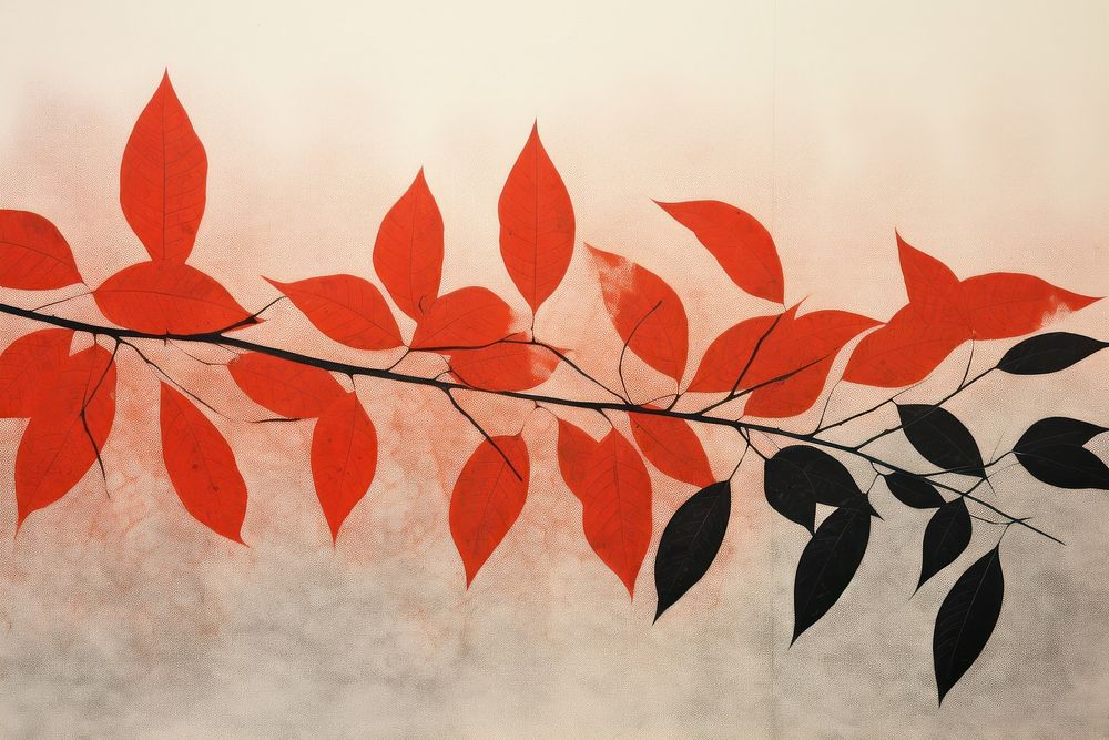 Autumn leaves pattern plant leaf Free Photo Illustration rawpixel