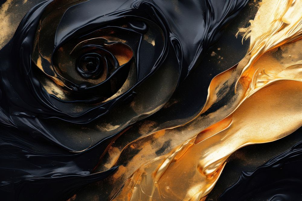 Black rose and gold backgrounds abstract pattern.