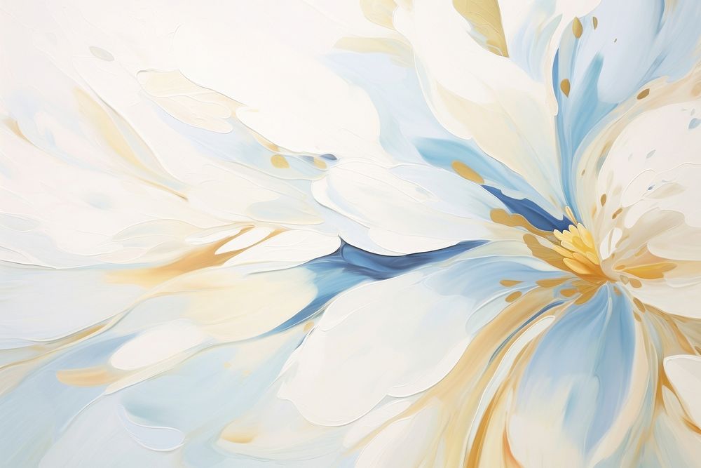 White flower backgrounds abstract painting.