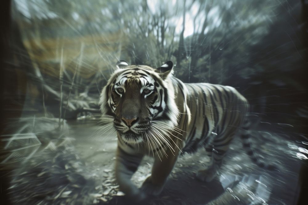 A tiger wildlife animal mammal.