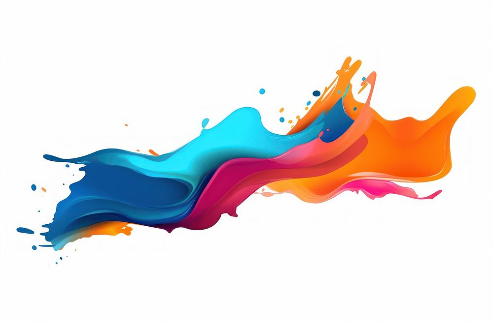 Abstract paint splash backgrounds white background creativity.