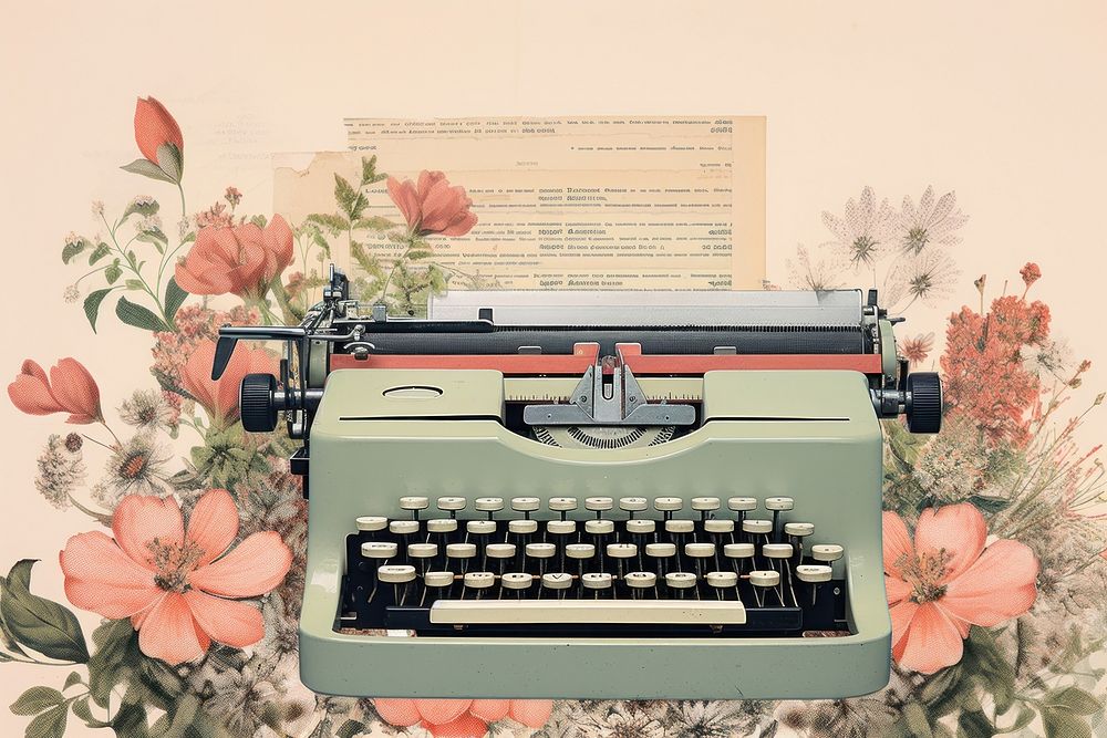 Typewriter flower paper plant.