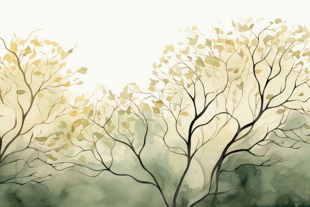 Banyan tree watercolor background backgrounds outdoors painting.