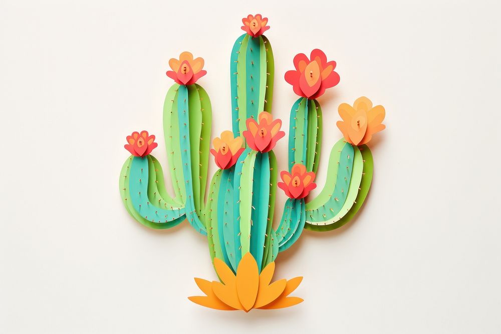 Cactus plant craft art.