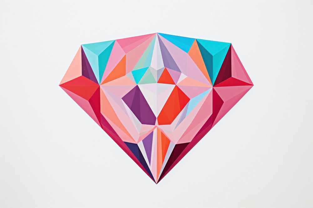 Diamond art origami jewelry.