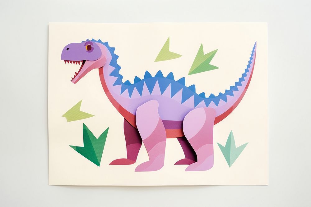Dinosaur art animal paper.