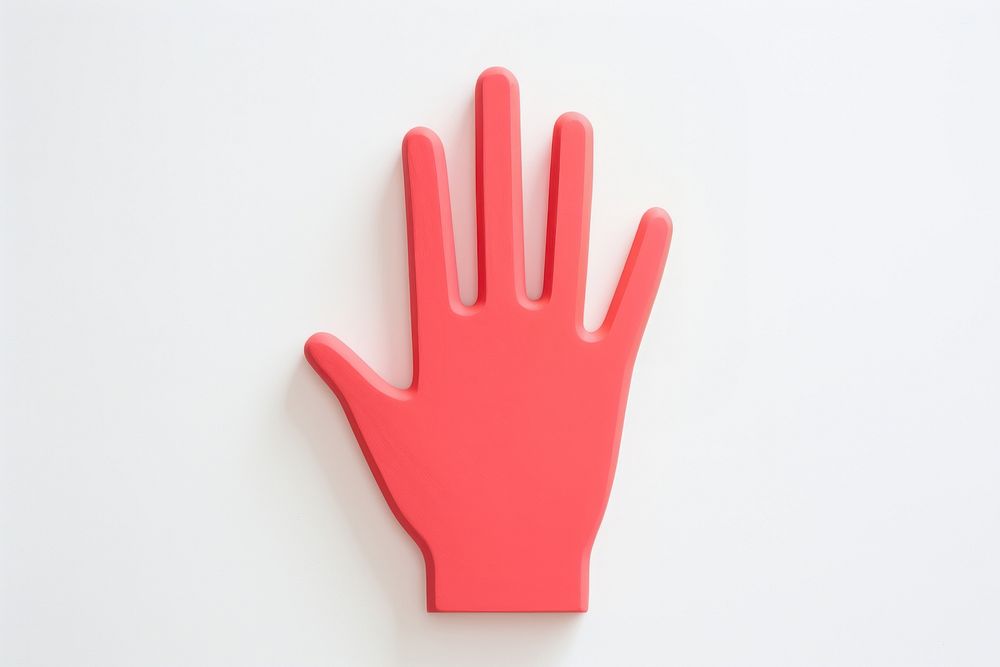 Hand glove gesturing clothing.