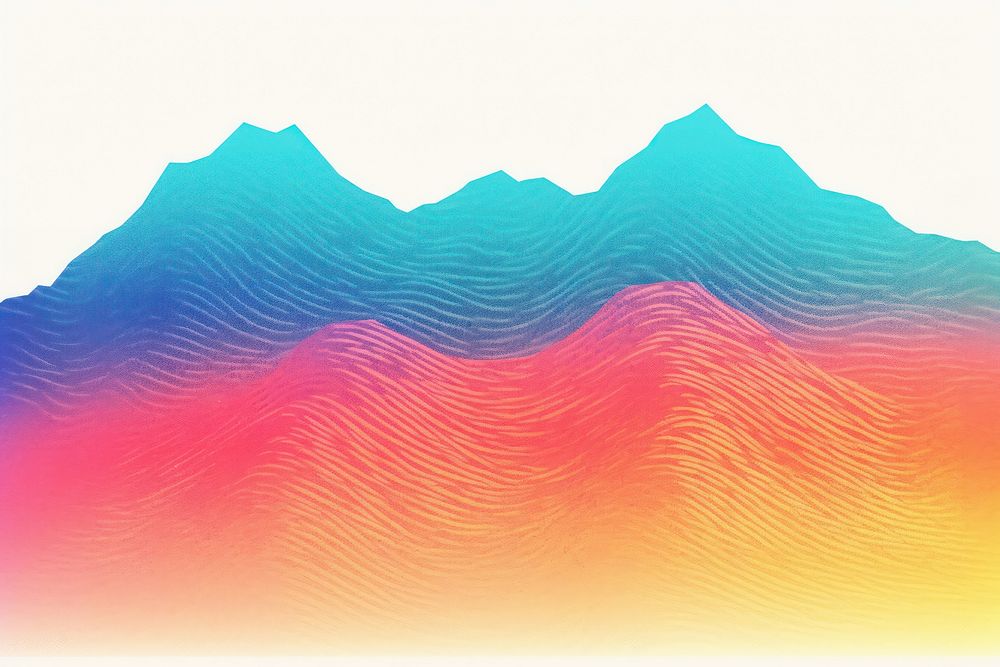 Mountain Risograph style backgrounds nature tranquility.