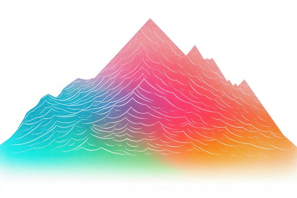 Mountain Risograph style backgrounds nature white background.