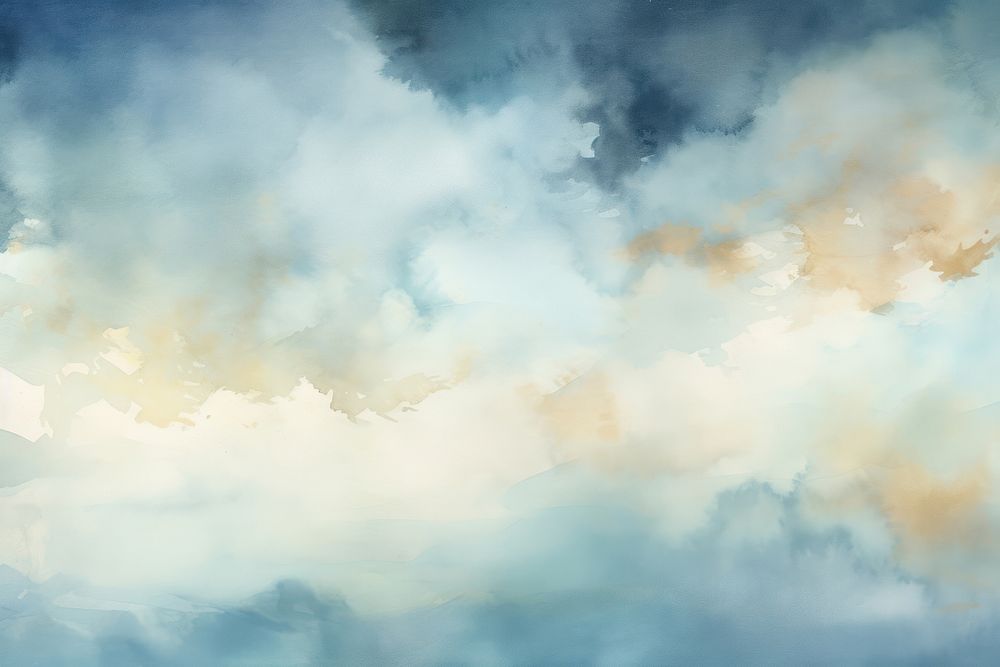 Cloud watercolor background sky backgrounds painting.