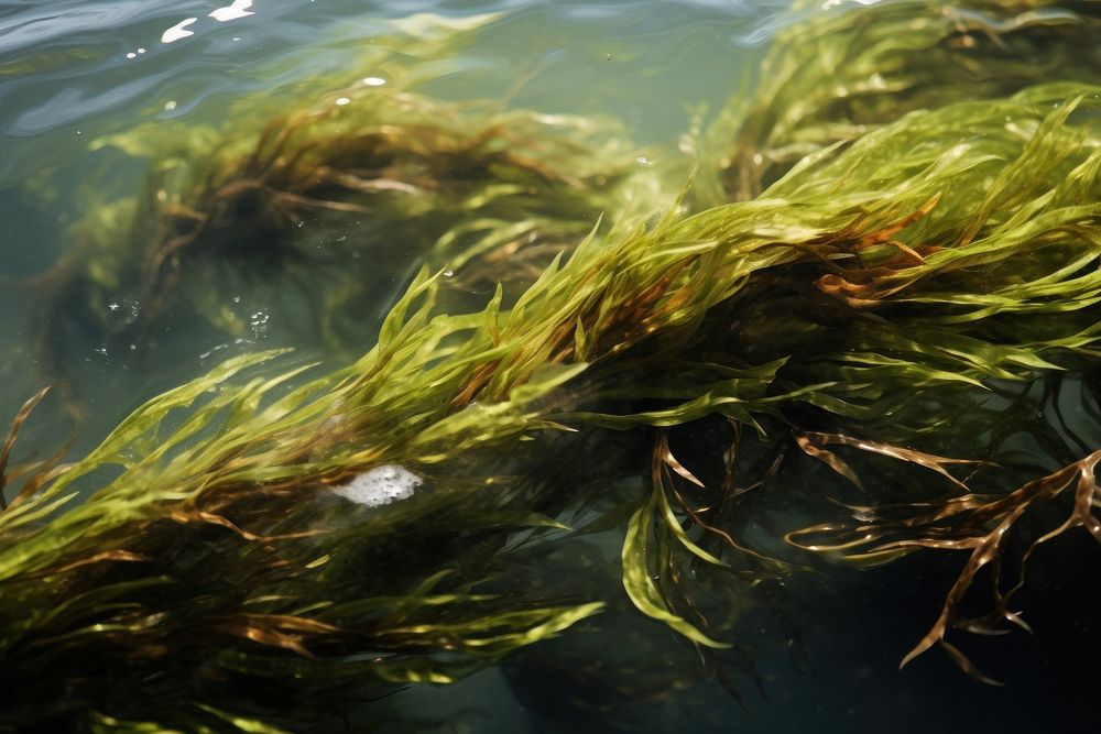 Seaweed algae plant macrocystis.