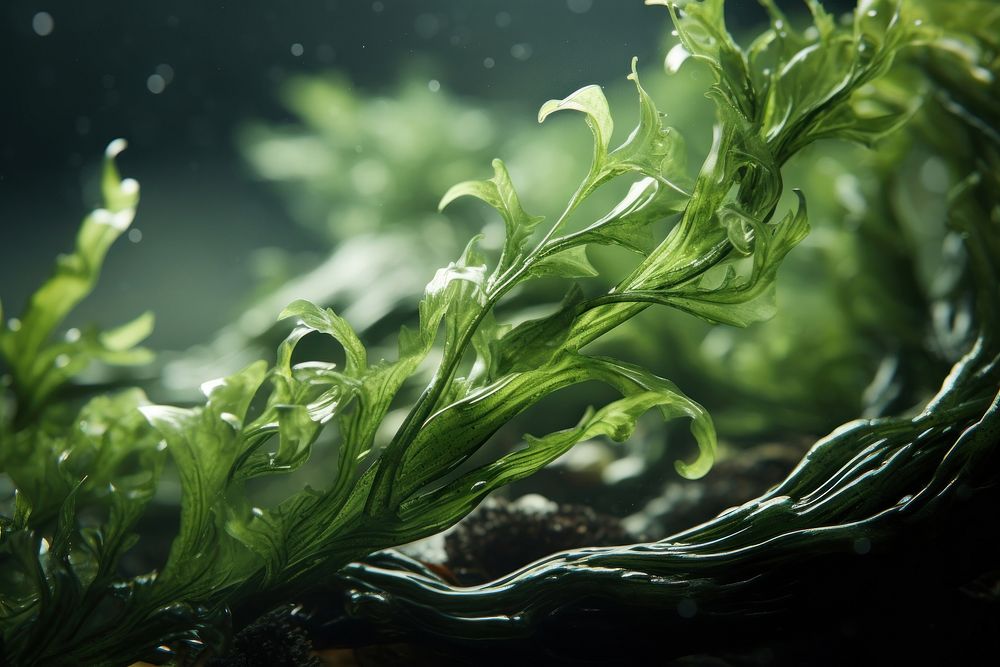 Seaweed plant algae leaf.