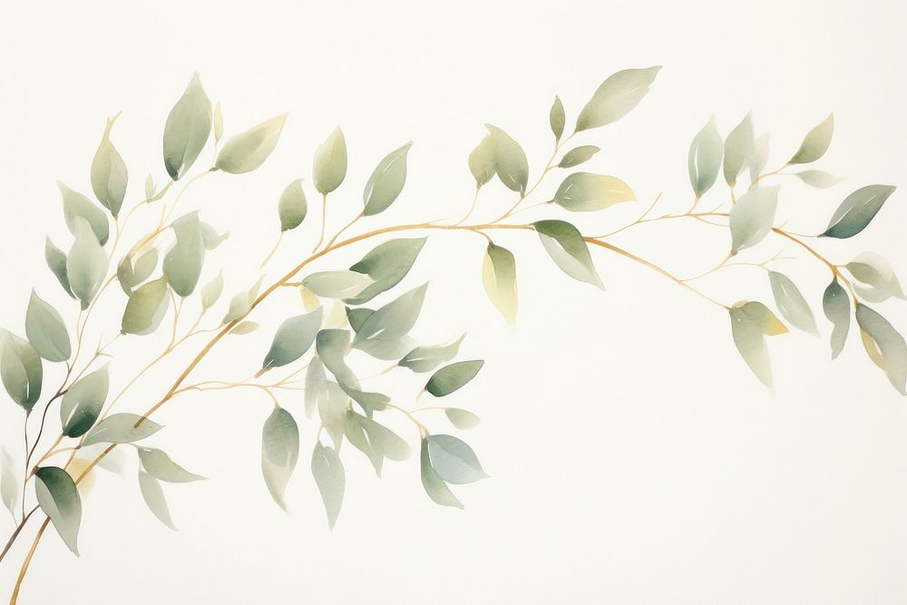 Eucalyptus tree watercolor background backgrounds pattern plant.