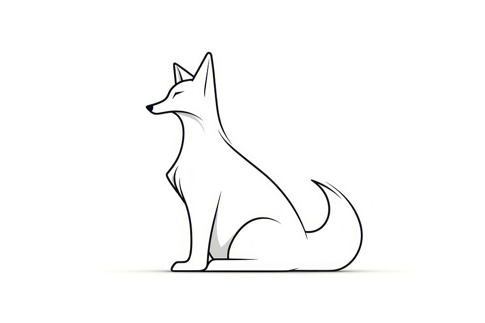 Fox sketch drawing animal.