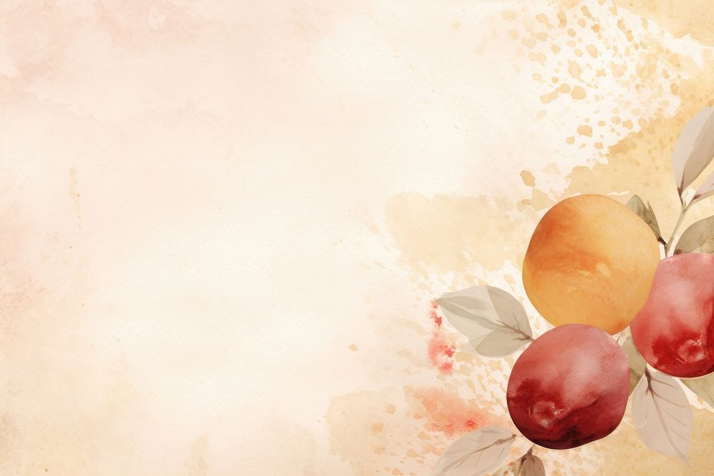 Fruit watercolor background backgrounds painting plant.