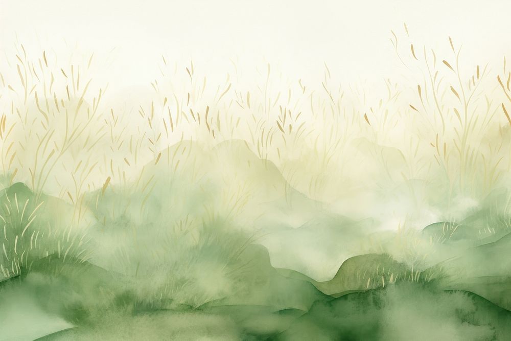 Grass watercolor background green backgrounds landscape.