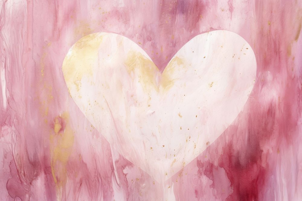 Heart watercolor background backgrounds painting pink.